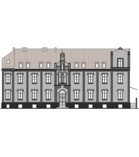 elewacja Klasztoru - projekt