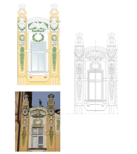 attyka (strona lewa) - projekt