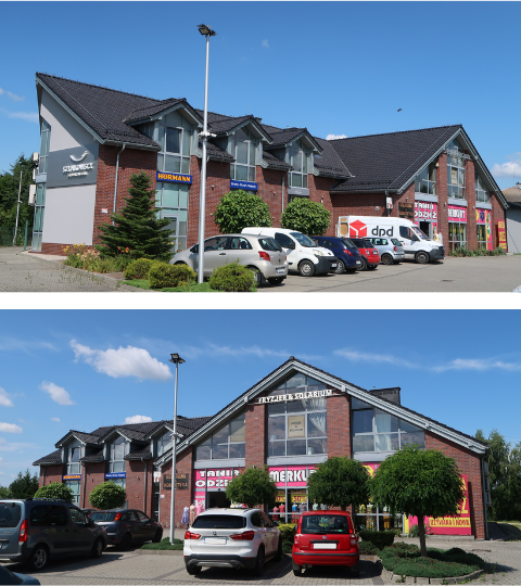 elewacja od strony ul. Mickiewicza